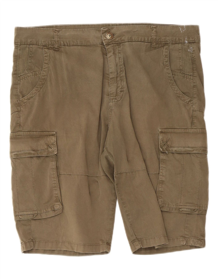 Datch Herren Cargoshorts IT 54 XL W36 Khaki Baumwolle