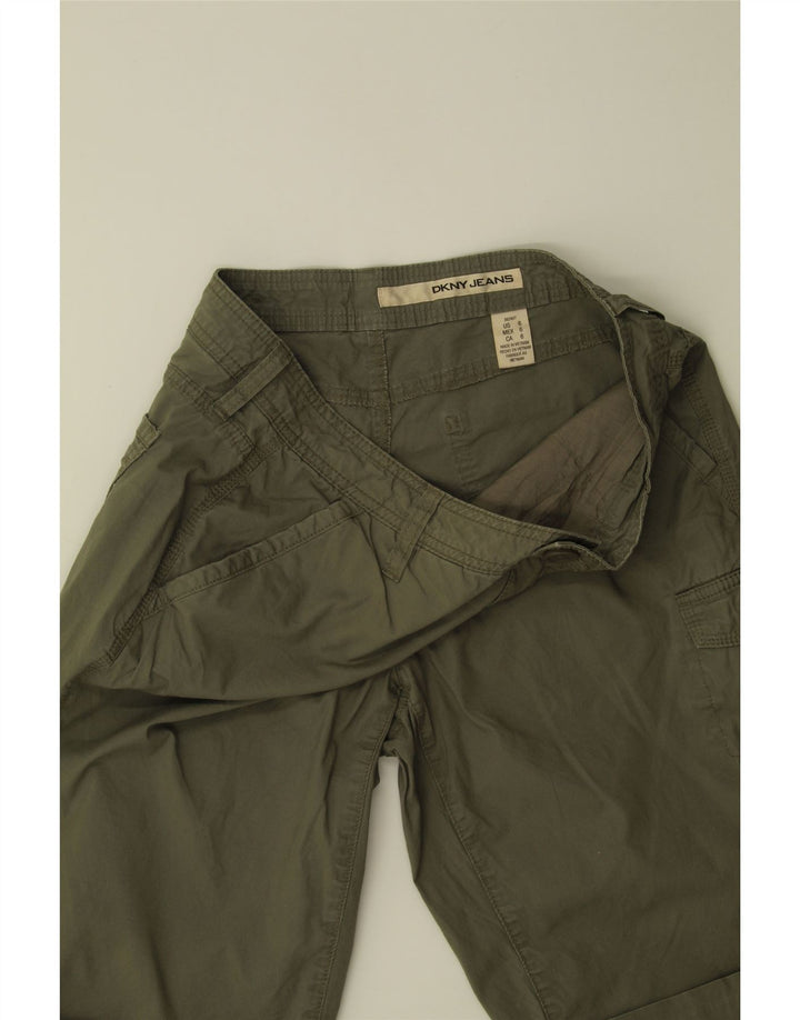 DKNY Womens Cargo Shorts US 6 Medium W30  Khaki Cotton Vintage Dkny and Second-Hand Dkny from Messina Hembry 