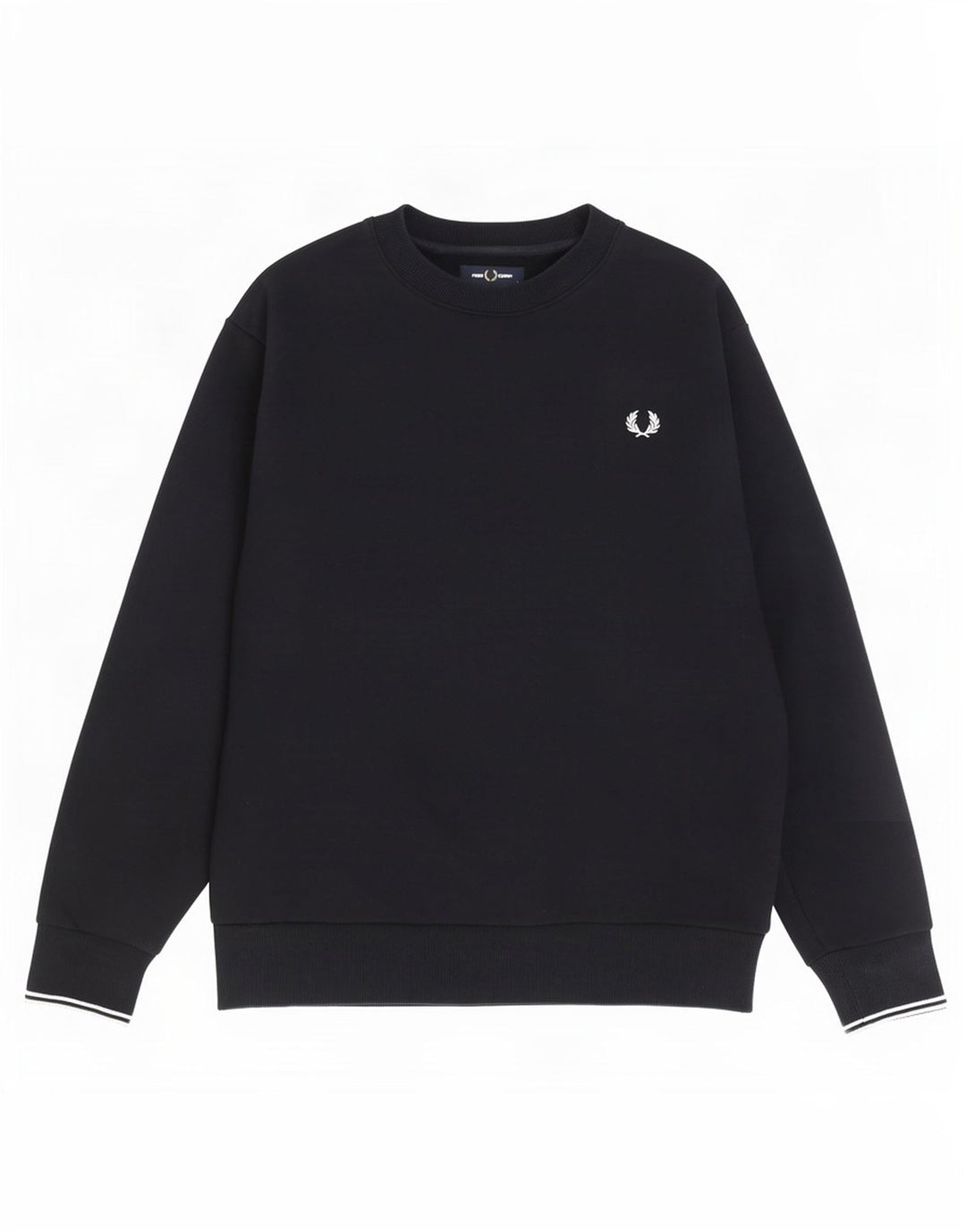 Fred Perry Herren-Sweatshirt, Pullover, groß, marineblau, Baumwolle