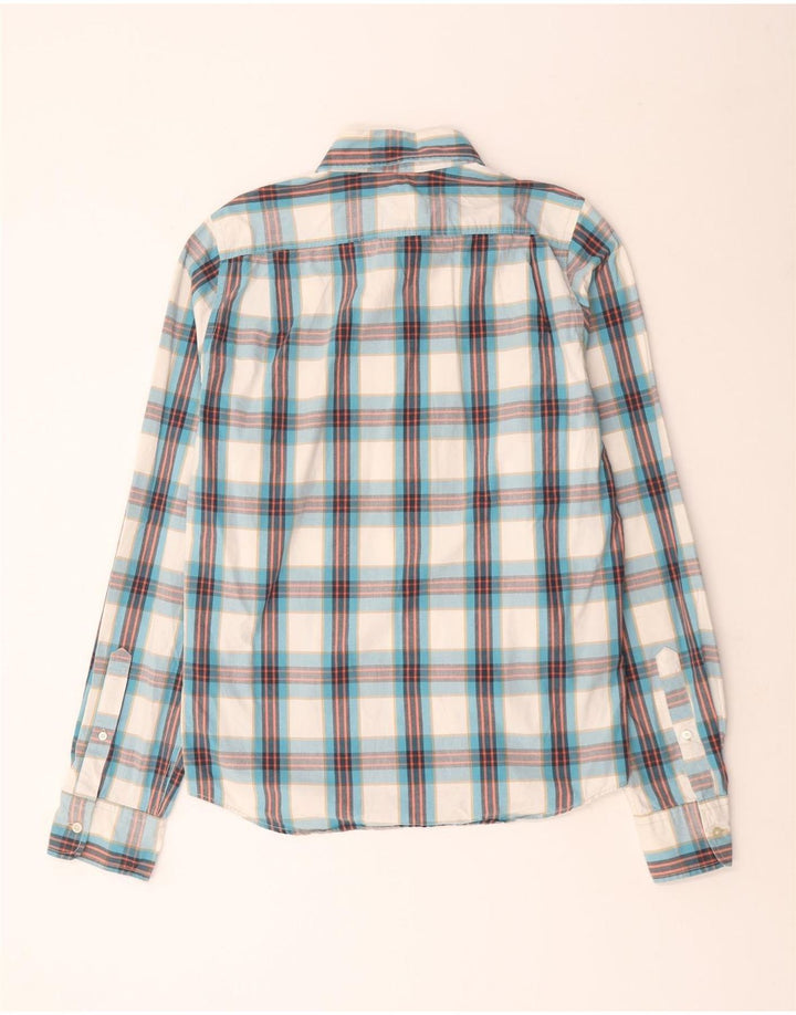 Hollister Herrenhemd XL, blau kariert, Baumwolle