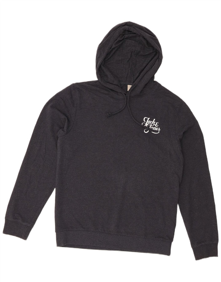 Jack & Jones Herren-Kapuzenpullover aus Baumwolle in mittlerem Marineblau