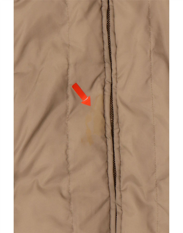 MAX & CO. Wattierte Damenweste UK 10 Small Beige Nylon