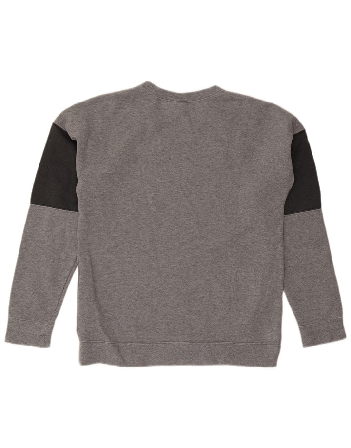 Nike Herren-Sweatshirt mit Grafik, Größe S, Grau, Colourblock-Baumwolle