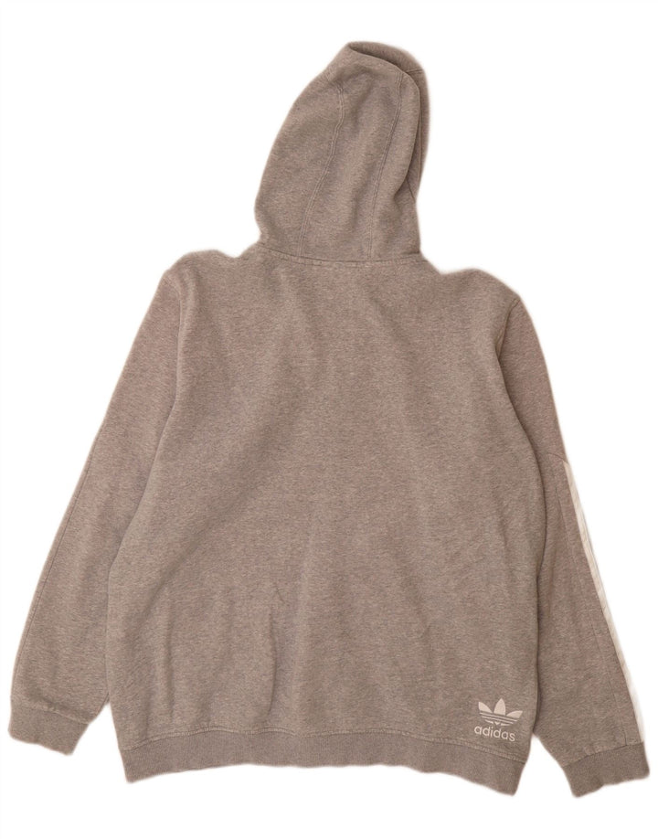 Adidas Herren Graphic Zip Hoodie Pullover XL Grau