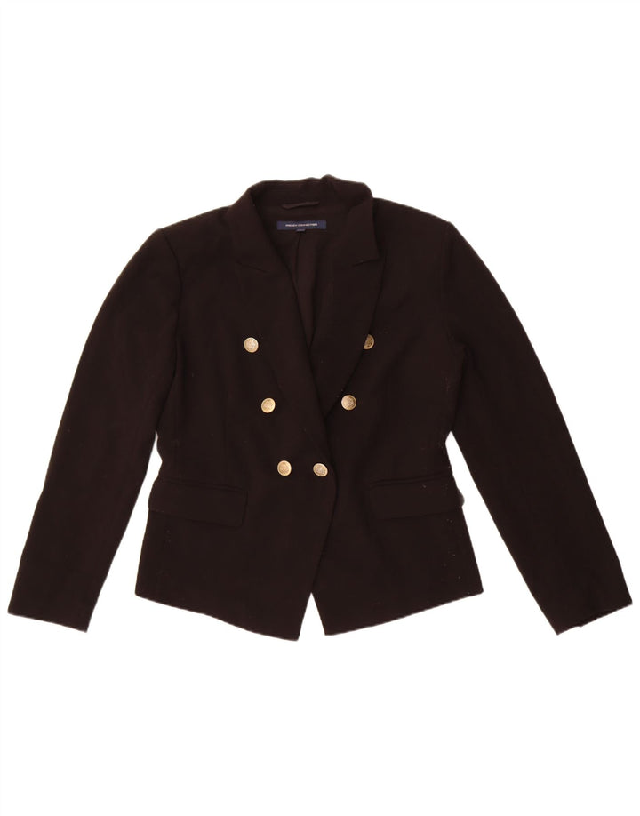 French Connection Zweireihiger Damen-Blazer, Gr. 10, Schwarz