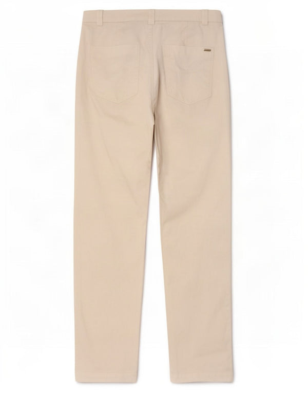 Massimo Dutti Damen gerade Chinohose EU 38 Small W28 L27 Weiß