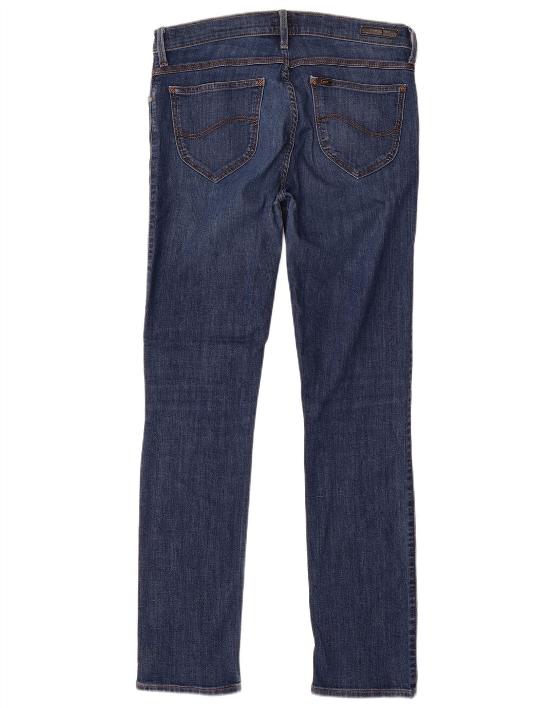 LEE Damen Jade Straight Jeans W32 L32 Blaue Baumwolle
