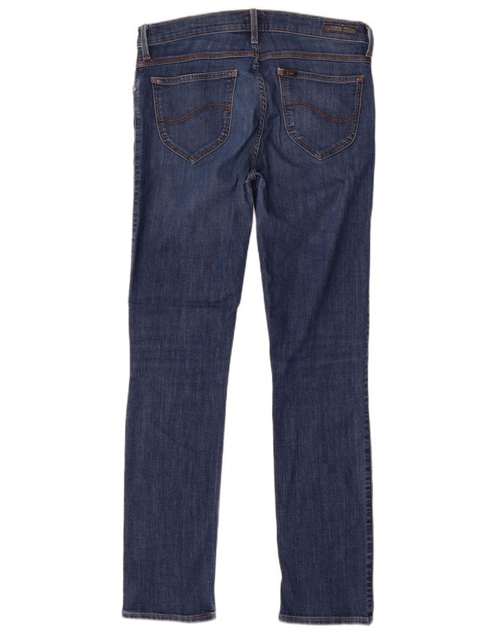 LEE Damen Jade Straight Jeans W32 L32 Blaue Baumwolle