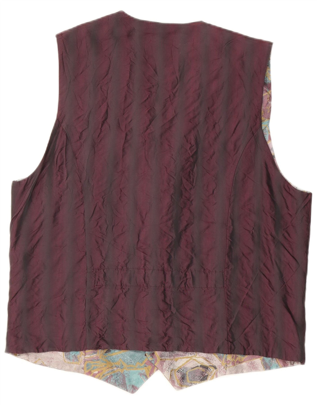 Vintage Herren Weste mit abstraktem Muster, mittelgroß, mehrfarbig