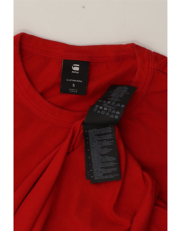 G-Star Herren T-Shirt Top Small aus roter Baumwolle