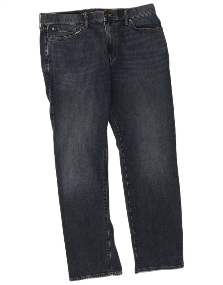 Marks & Spencer Herren Regular Straight Jeans W36 L31 Blaue Baumwolle