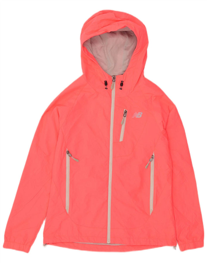 New Balance Damen-Regenjacke mit Kapuze, UK 10, Größe S, rosa, Polyester