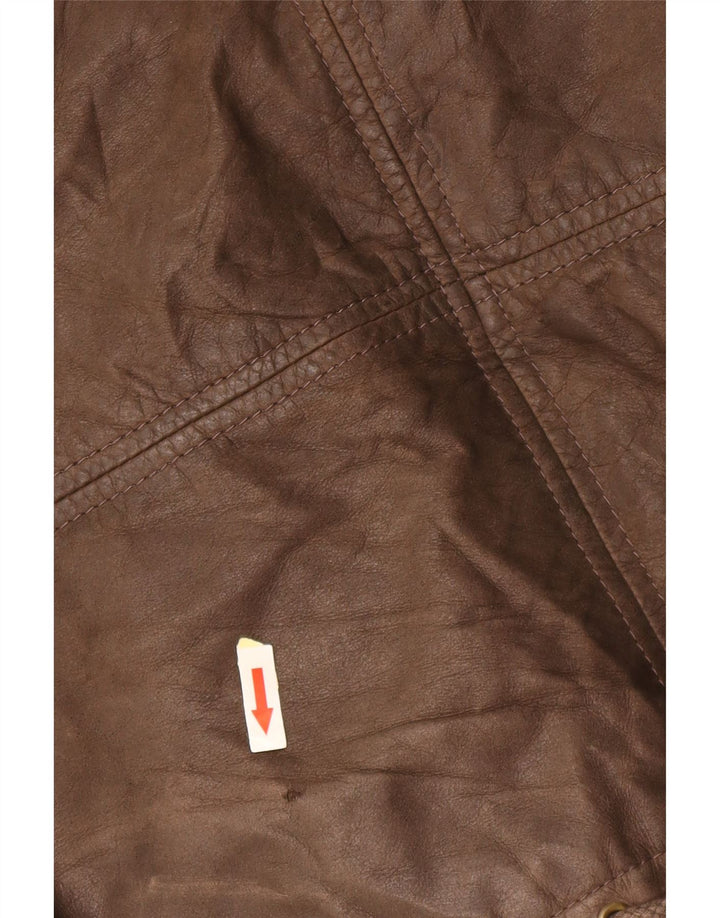 CONBIPEL Herren Lederjacke UK 40 Großes braunes Leder