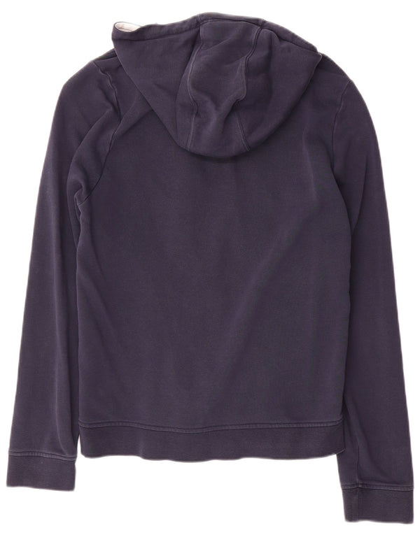 Hugo Boss Jungen-Kapuzenpullover mit Reißverschluss, 15–16 Jahre, mittelmarineblaue Baumwolle