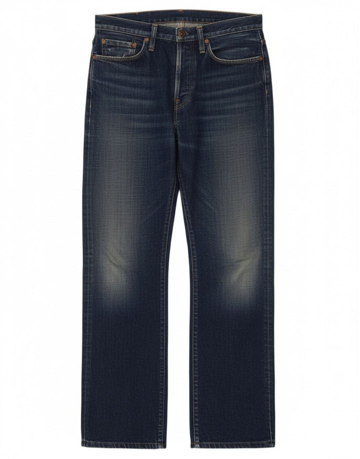 Replay Damen Straight Jeans W29 L32 Marineblaue Baumwolle