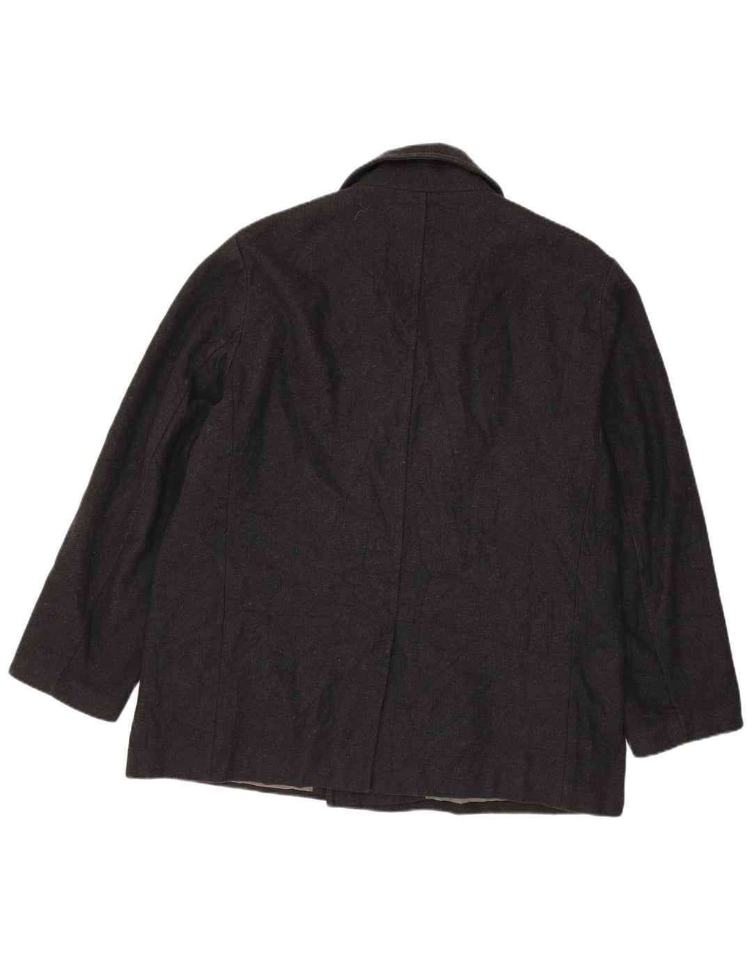 Calvin Klein Herren Pea Coat UK 42 XL Schwarze Wolle