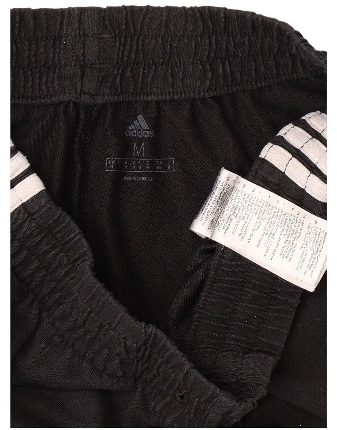 ADIDAS Damen-Trainingshose, mittelschwarz, Baumwolle