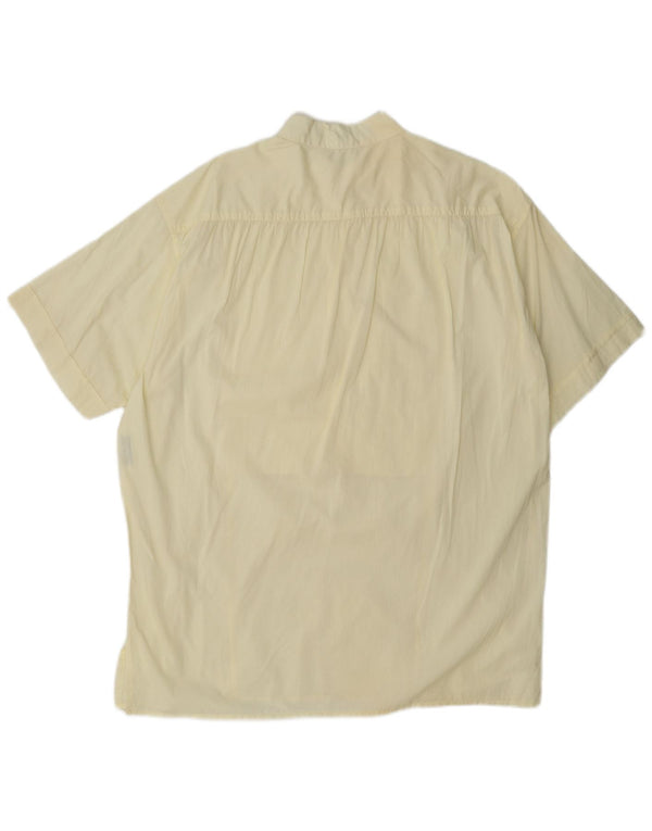 Umberto Ginocchietti Herren Kurzarm-Pulloverhemd IT 52 Large Gelb