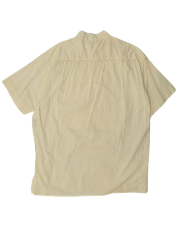 Umberto Ginocchietti Herren Kurzarm-Pulloverhemd IT 52 Large Gelb