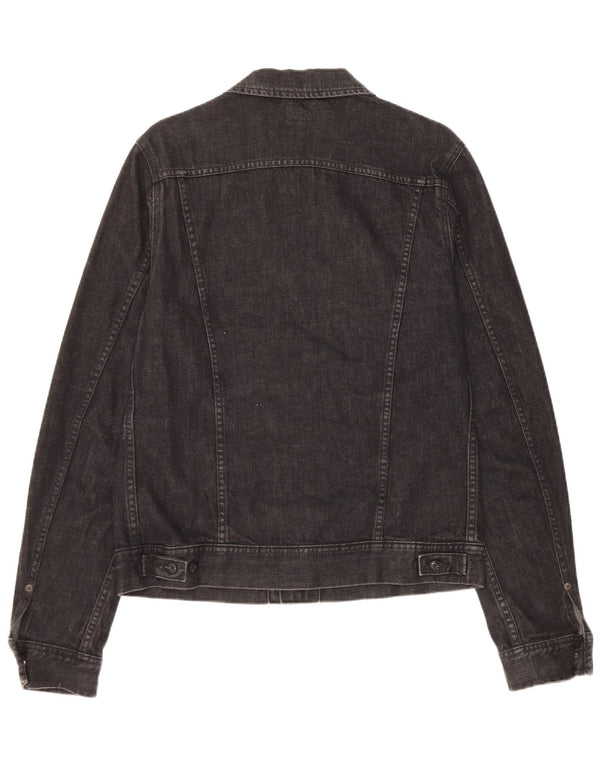 Lee Mens Denim Jacket UK 38 Medium Black Cotton