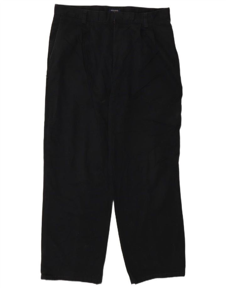 Dockers Herren-Chinohose mit Pegged, W34, L29, schwarze Baumwolle