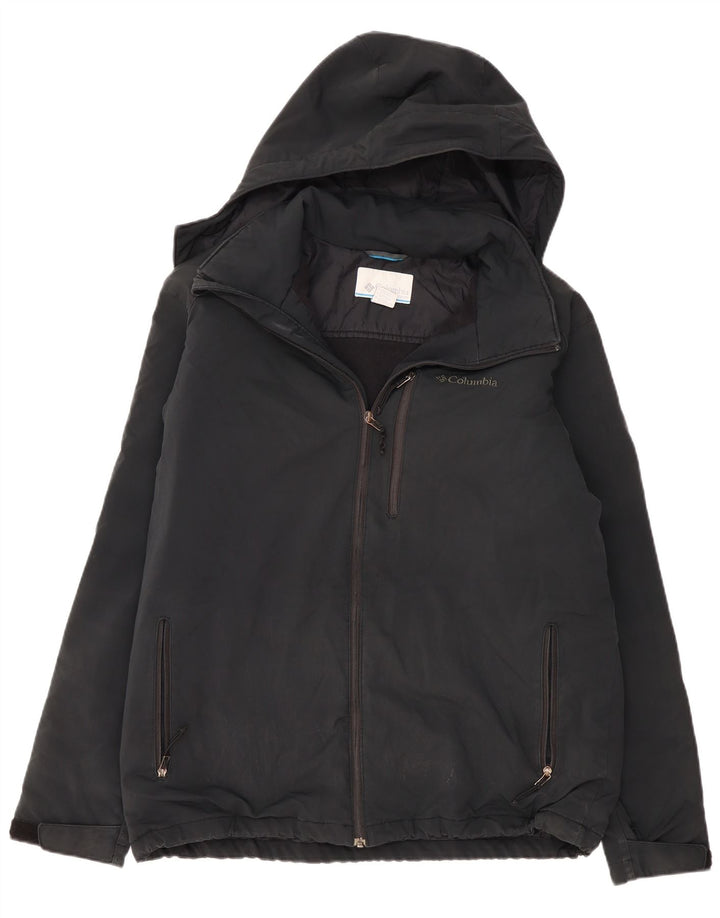 COLUMBIA Herren-Windbreakerjacke mit Kapuze, UK 42, XL, grau, Polyester