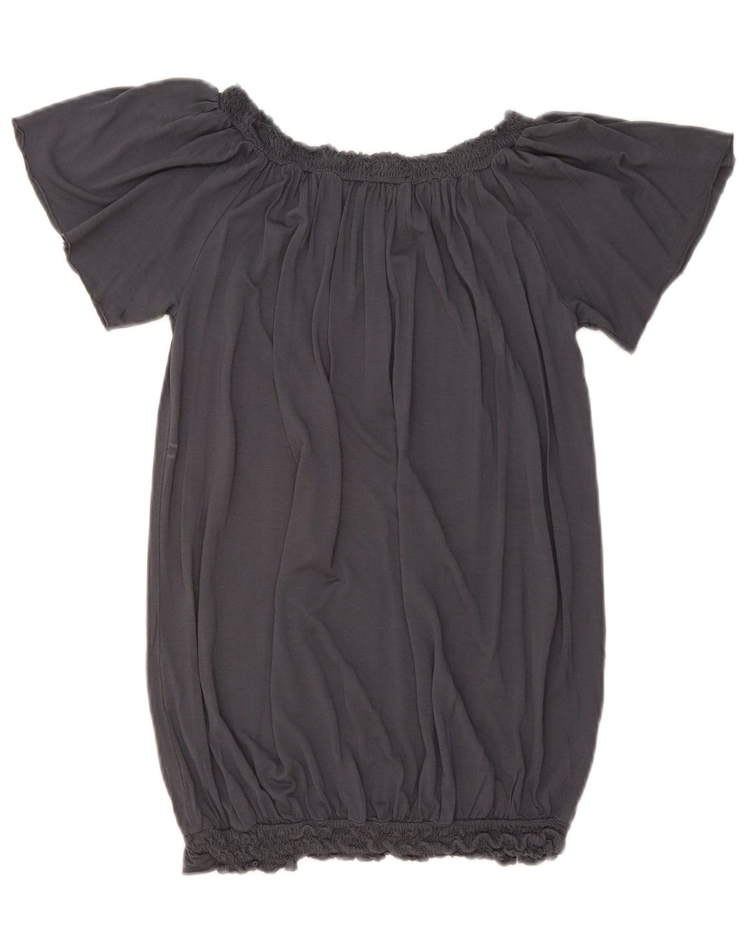 Max & Co. Damen Blusentop UK 12 Mittelgraue Viskose