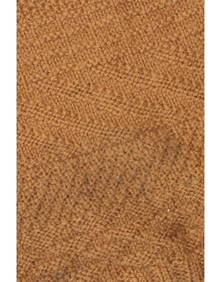 VINTAGE Rollkragenpullover für Damen, Gr. 10, Größe S, Braun