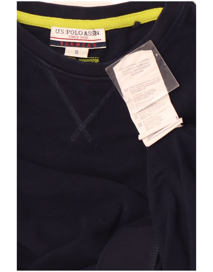 US POLO ASSN. Herren-Sweatshirt-Pullover, klein, marineblau, Baumwolle