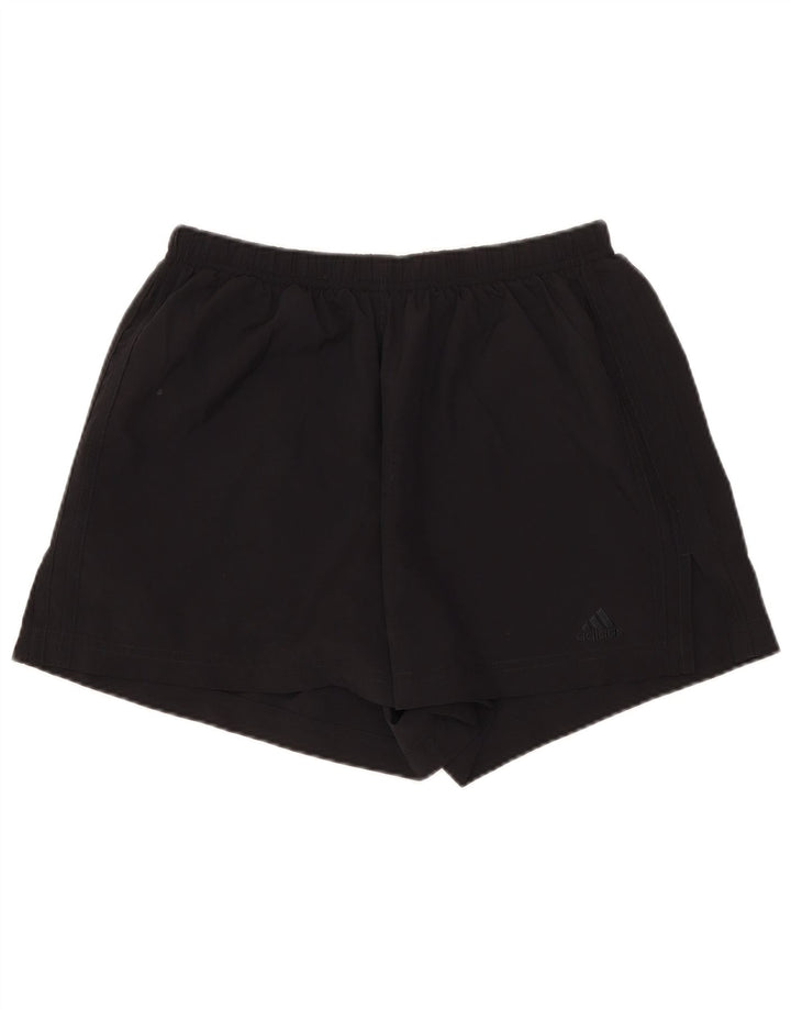 Adidas Damen Sportshorts UK 12 Medium Schwarz Polyester
