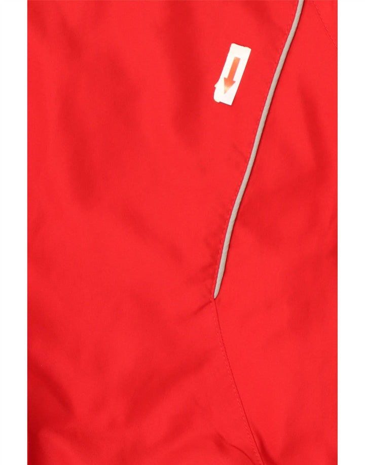 Adidas Damen Trainingsanzug Top Jacke UK 16 Large Rot Polyester
