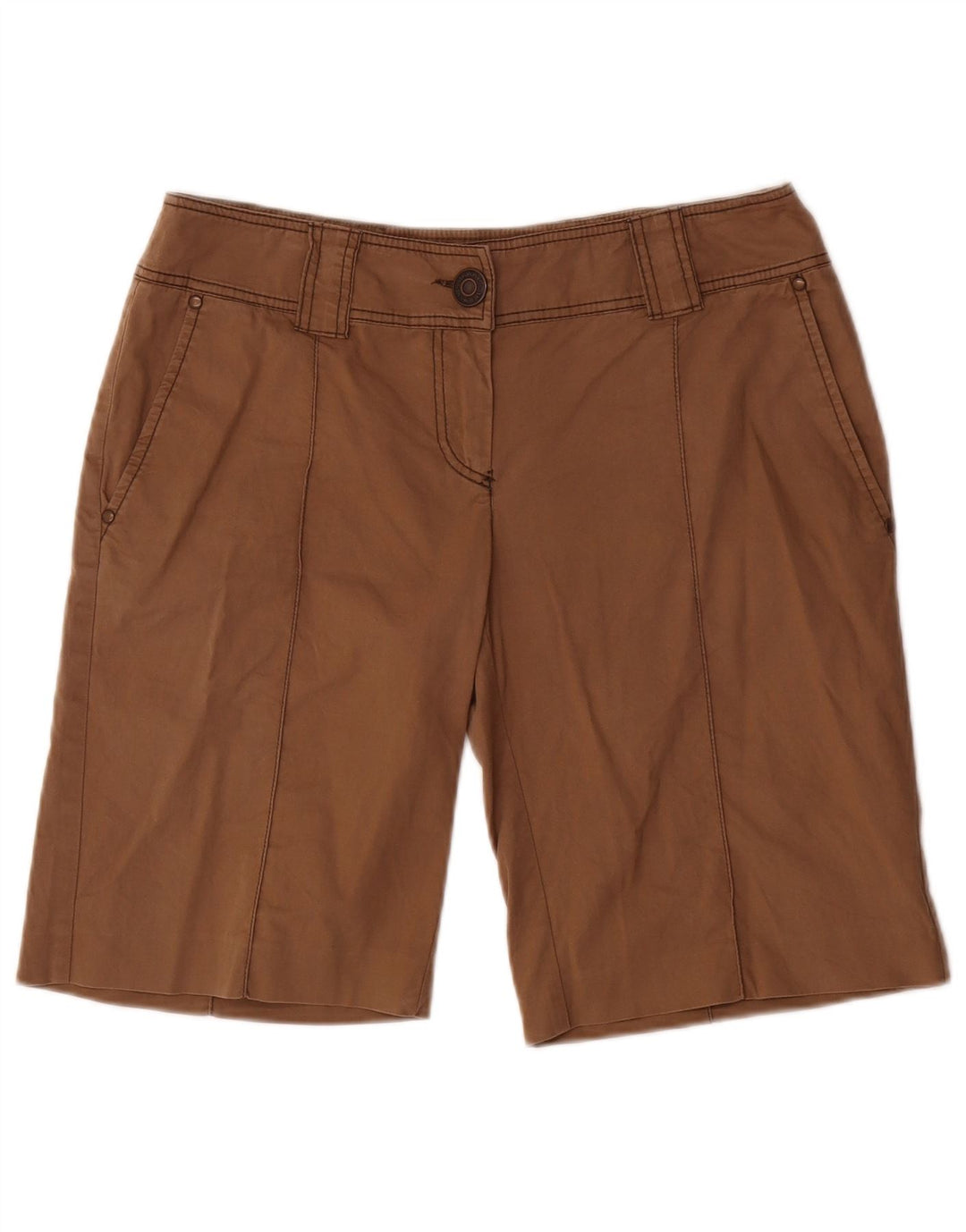 Max&Co. Damen-Bermudashorts W30 Mittelbraun