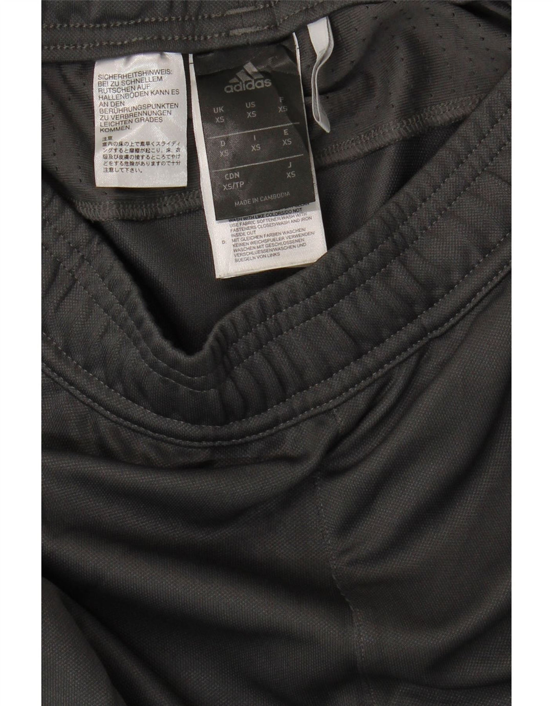 Adidas Herren Trainingshose XS Grau Polyester