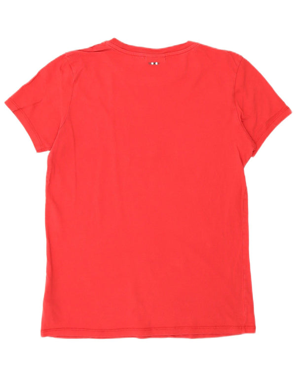 Napapijri Jungen Geographic Graphic T-Shirt Top 13–14 Jahre, rote Baumwolle