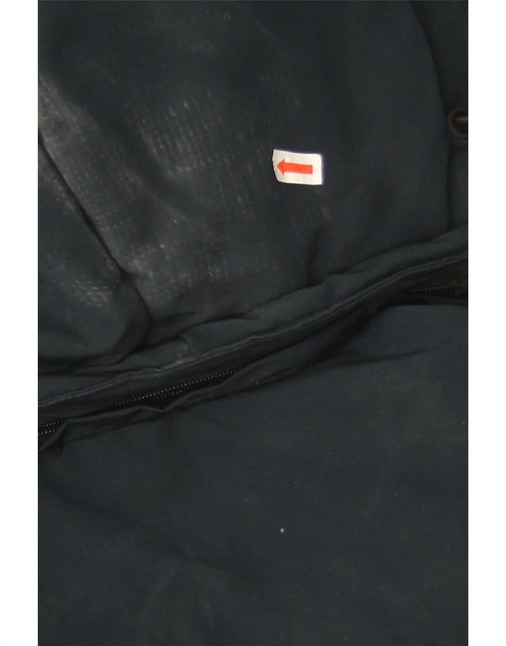 Superdry Damen Übergroße, wattierte Jacke mit Kapuze, Größe S, Marineblau