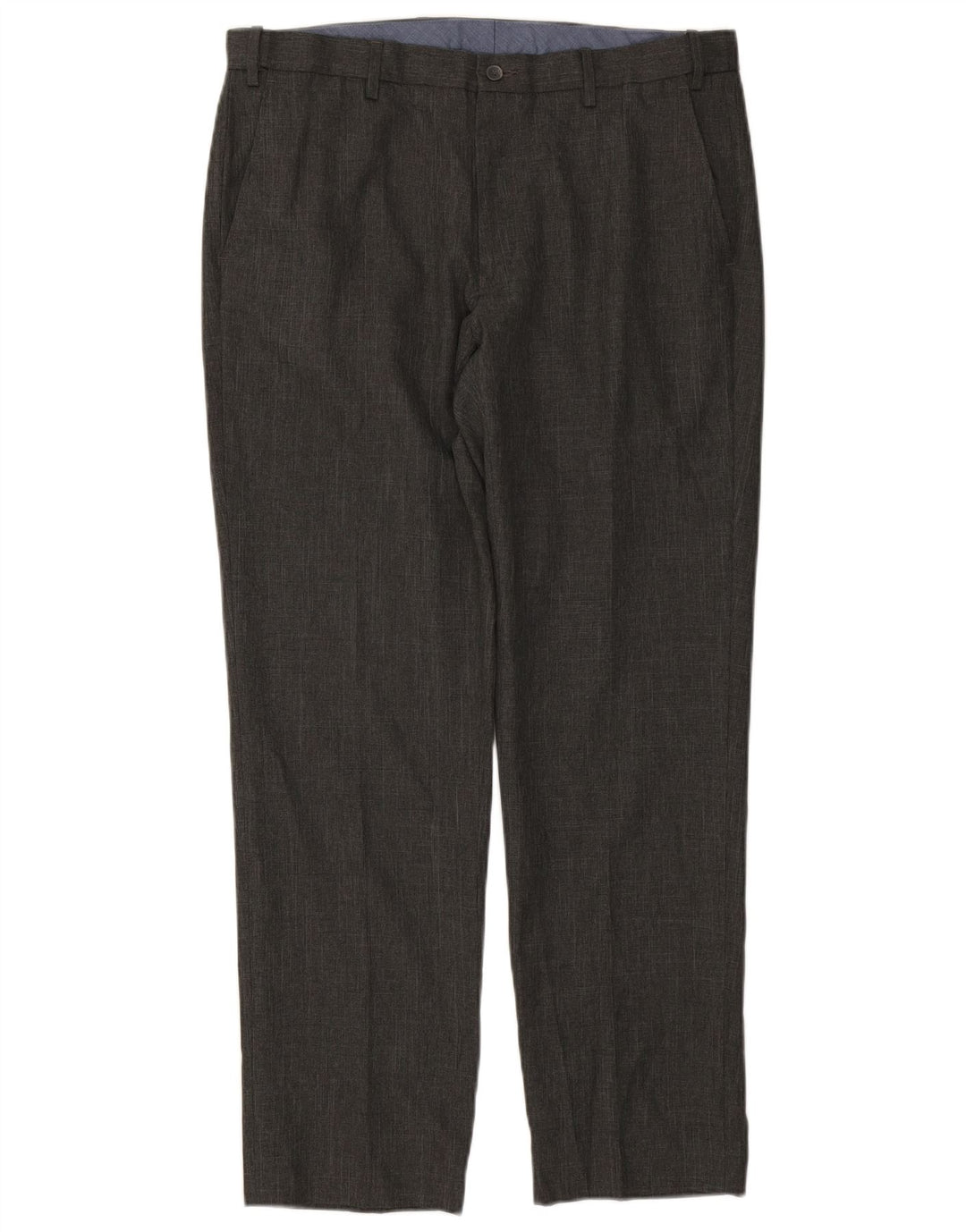 MARKS & SPENCER Gerade Herren-Anzughose W36 L31 Graues Polyester
