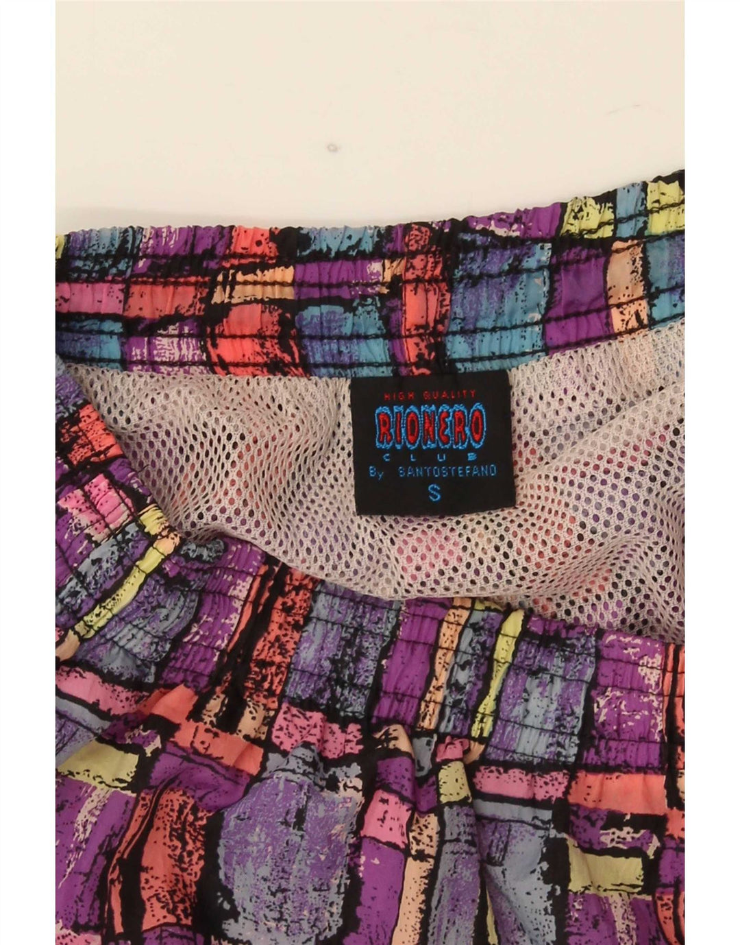 Santostefano Herren-Badeshorts, klein, mehrfarbig, geometrisch, Polyamid