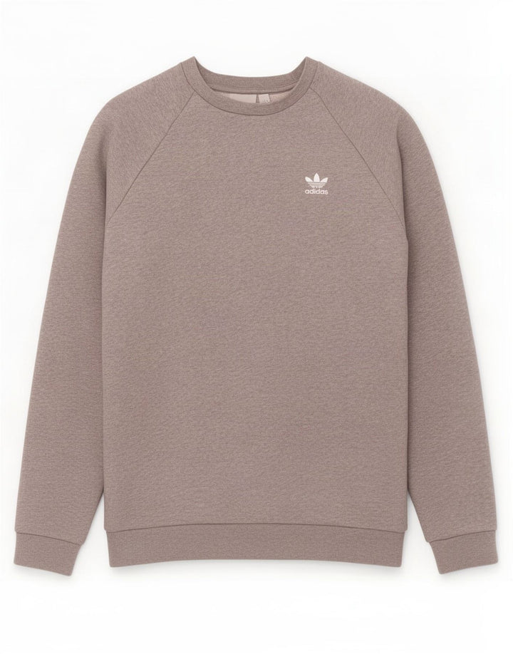 Adidas Herren Sweatshirt Pullover mittelgrau melierte Baumwolle