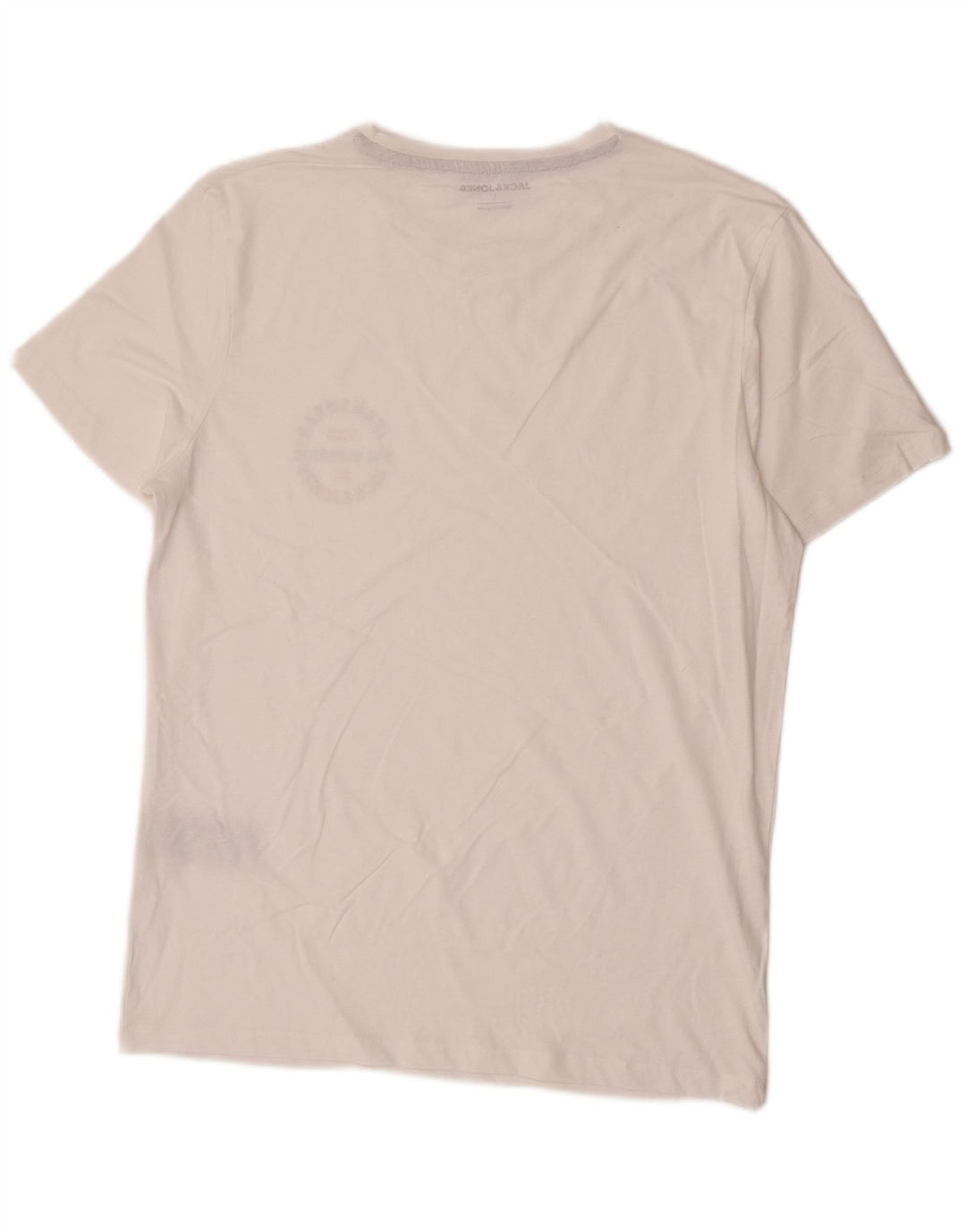 Jack & Jones Herren T-Shirt Top Large Weiß Baumwolle