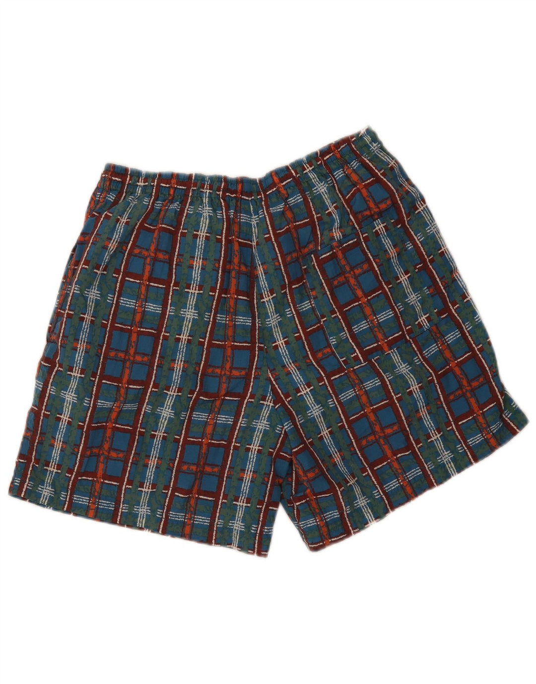 St. Bernard Herren-Badeshorts, mittelgroß, mehrfarbig, kariert
