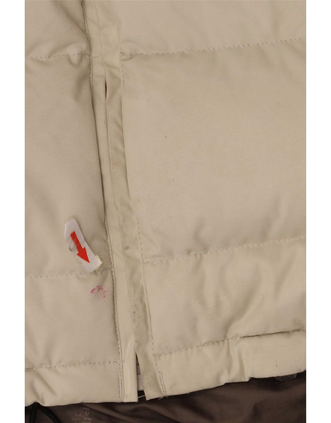 Jack Wolfskin Damen Wattierte Jacke mit Kapuze UK 10 Small Beige Polyamid