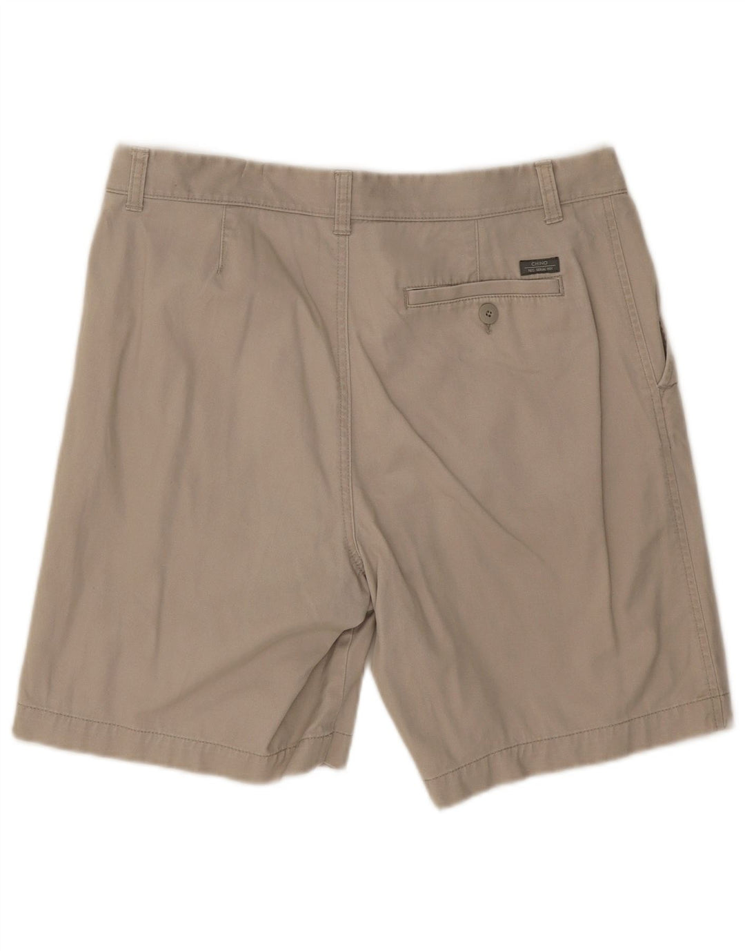 Marks & Spencer Herren-Chinoshorts W34, Größe L, Beige, Baumwolle