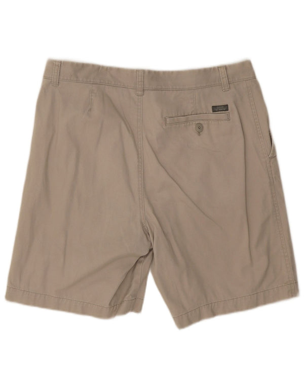 Marks & Spencer Herren-Chinoshorts W34, Größe L, Beige, Baumwolle