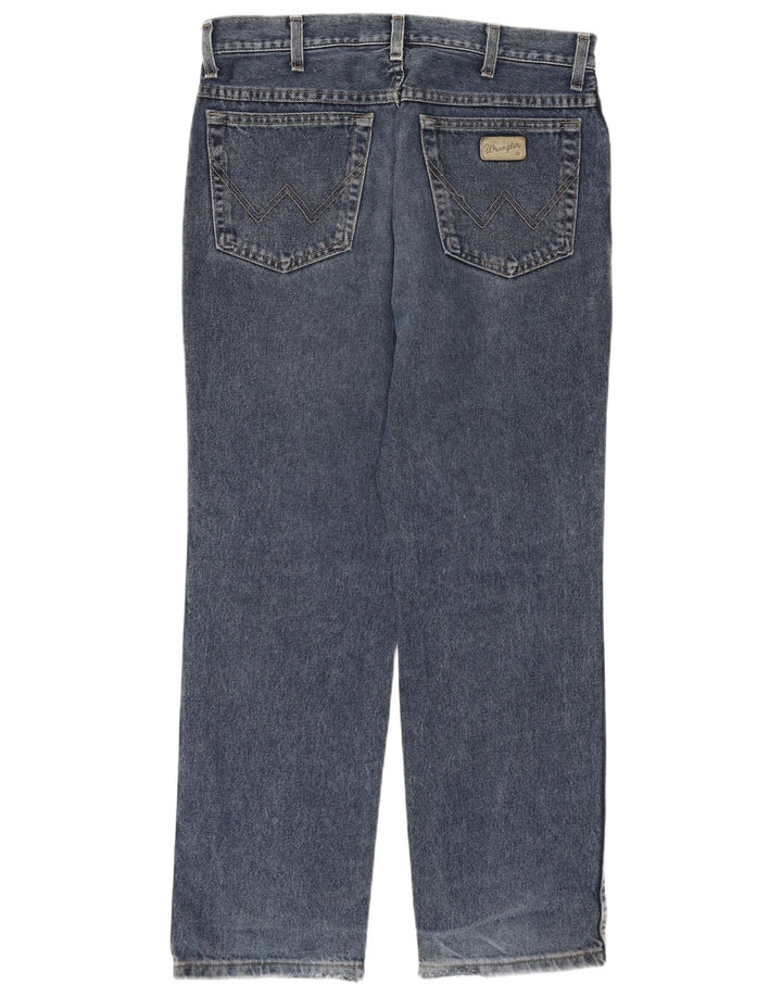 Wrangler Herren Texas Straight Jeans W33 L30 Blaue Baumwolle