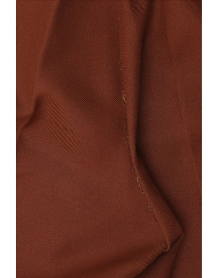 Trevira Herren gerade Chino-Hose W32 L29 Braun Polyester