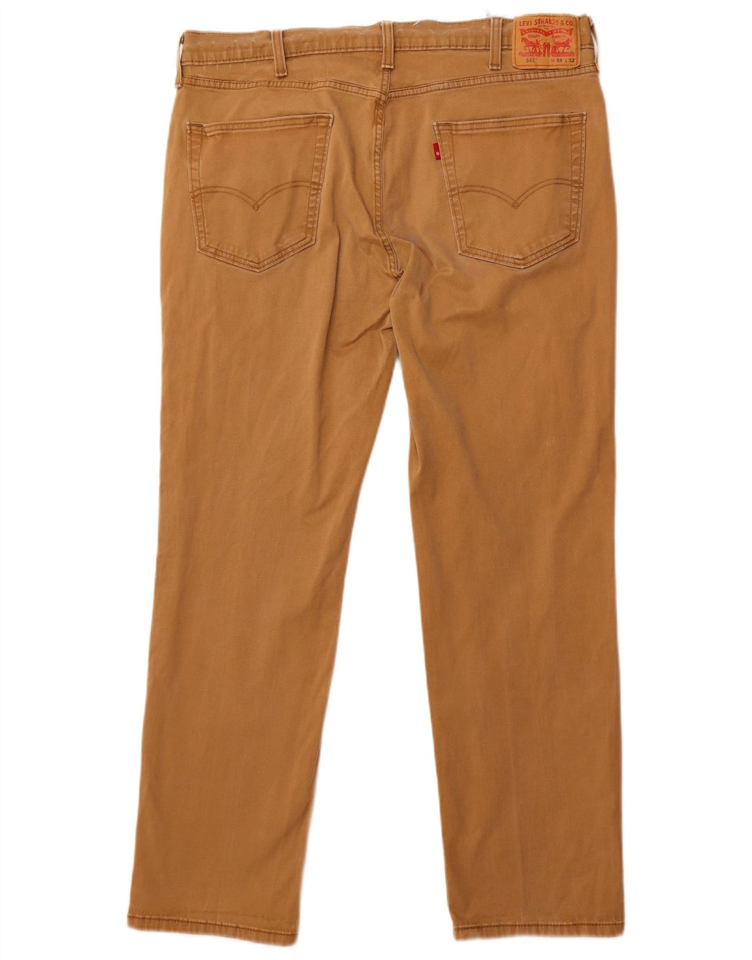 Levi's Herren 541 Straight Casual Hose W38 L32 Beige Baumwolle