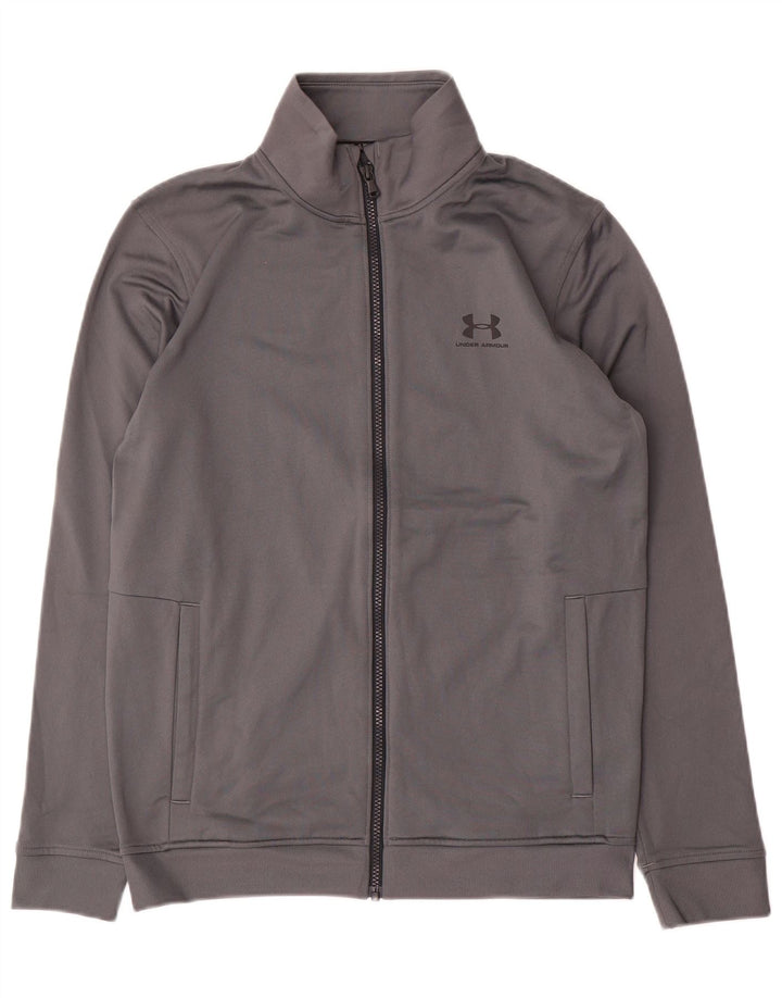 Under Armour Herren-Trainingsanzug-Top-Jacke, kleines graues Polyester
