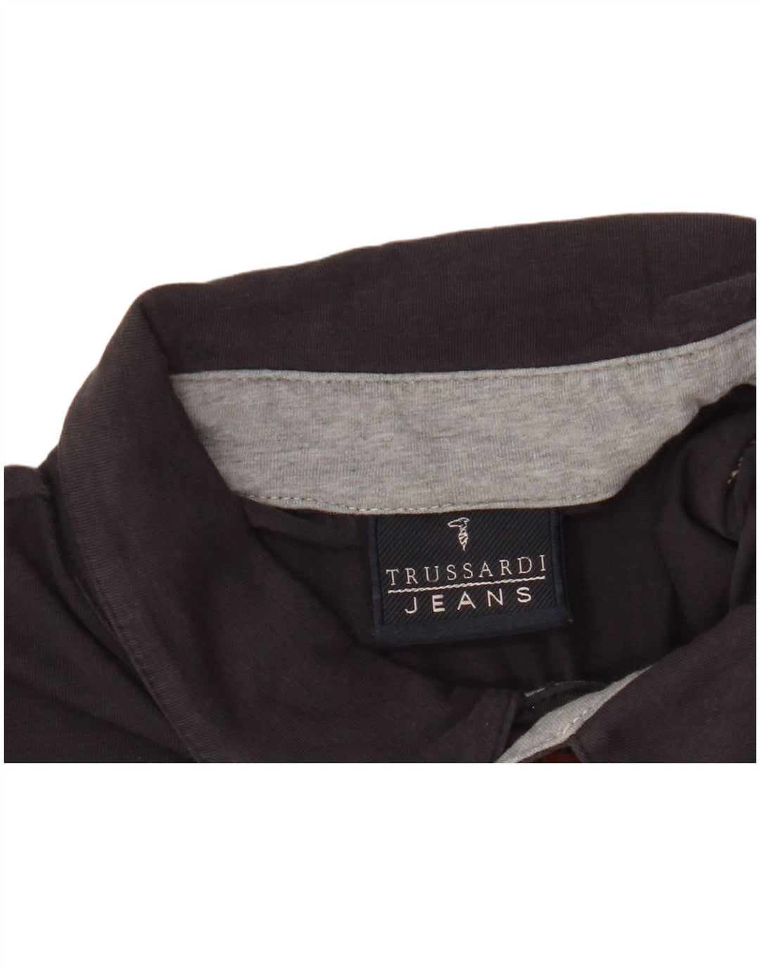 TRUSSARDI JEANS Herren-Poloshirt, große marineblaue Baumwolle