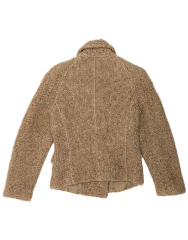 Roman's Damen Pea Coat UK 10 Small Beige gesprenkelte Wolle