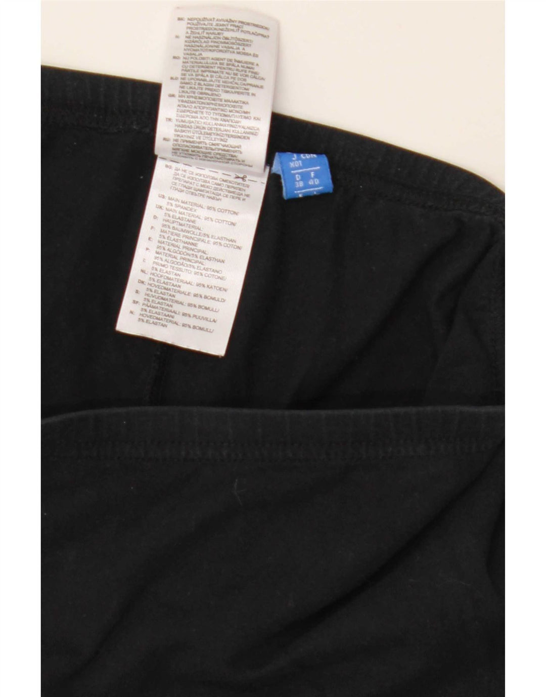 Adidas Damen Graphic Leggings UK 12 Mittelschwarze Baumwolle